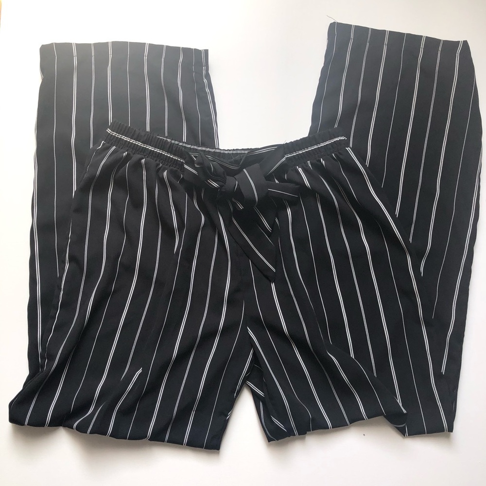 Blacks and white striped pants
